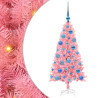 Árbol de Navidad con 150 LED con soporte Rosa 120 cm PVC 2