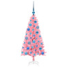 Árbol de Navidad con 150 LED con soporte Rosa 120 cm PVC 4