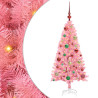 Árbol de Navidad con 150 LED con soporte Rosa 120 cm PVC 2