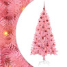 Árbol de Navidad con 150 LED con soporte Rosa 150 cm PVC 2