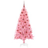 Árbol de Navidad con 150 LED con soporte Rosa 150 cm PVC 3