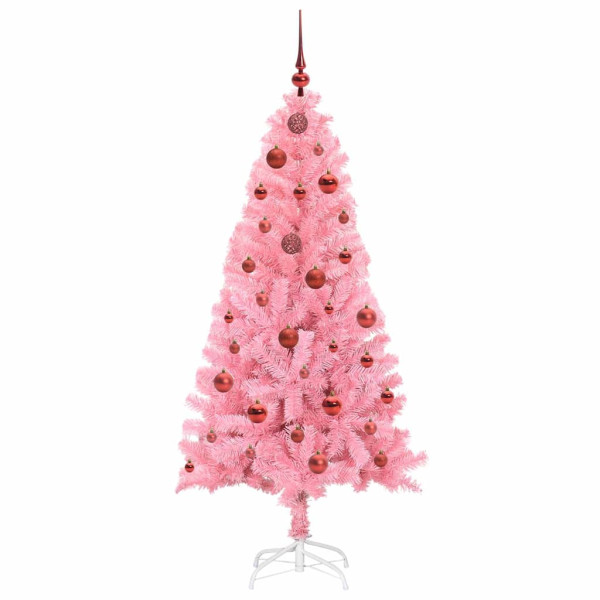 Árbol de Navidad con 150 LED con soporte Rosa 150 cm PVC M 4