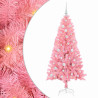 Árbol de Navidad con 150 LED con soporte Rosa 150 cm PVC 2