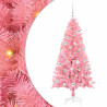 Árbol de Navidad con 150 LED con soporte Rosa 150 cm PVC 2