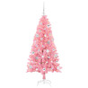 Árbol de Navidad con 150 LED con soporte Rosa 150 cm PVC 3
