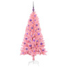 Árbol de Navidad con 150 LED con soporte Rosa 150 cm PVC 3