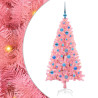 Árbol de Navidad con 150 LED con soporte Rosa 150 cm PVC 2