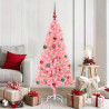 Árbol de Navidad con 150 LED con soporte Rosa 150 cm PVC 1