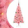 Árbol de Navidad con 150 LED con soporte Rosa 150 cm PVC 2