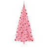 Árbol de Navidad con 300 LED con soporte Rosa 180 cm PVC 4