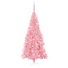 Árbol de Navidad con 300 LED con soporte Rosa 180 cm PVC 3