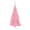 Árbol de Navidad con 300 LED con soporte Rosa 180 cm PVC 4