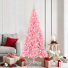 Árbol de Navidad con 300 LED con soporte Rosa 180 cm PVC 1