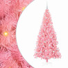 Árbol de Navidad con 300 LED con soporte Rosa 180 cm PVC 2