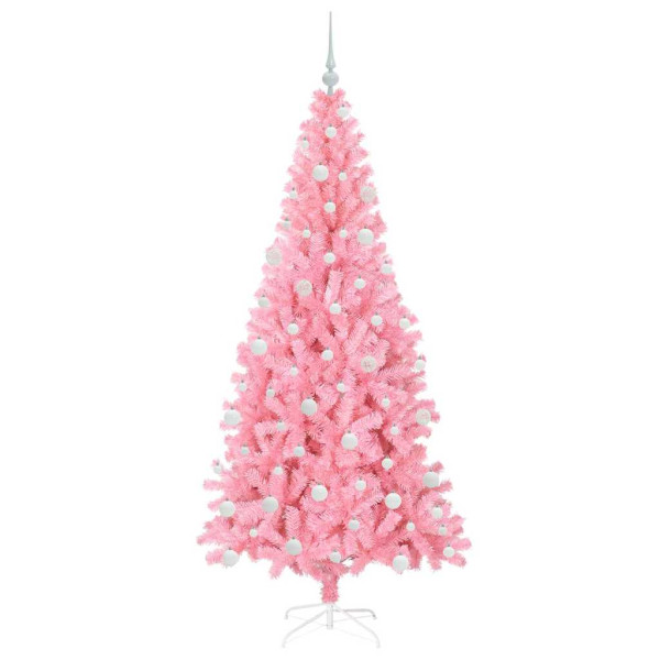 Árbol de Navidad con 300 LED con soporte Rosa 180 cm PVC M 4