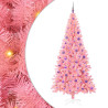 Árbol de Navidad con 300 LED con soporte Rosa 180 cm PVC 2