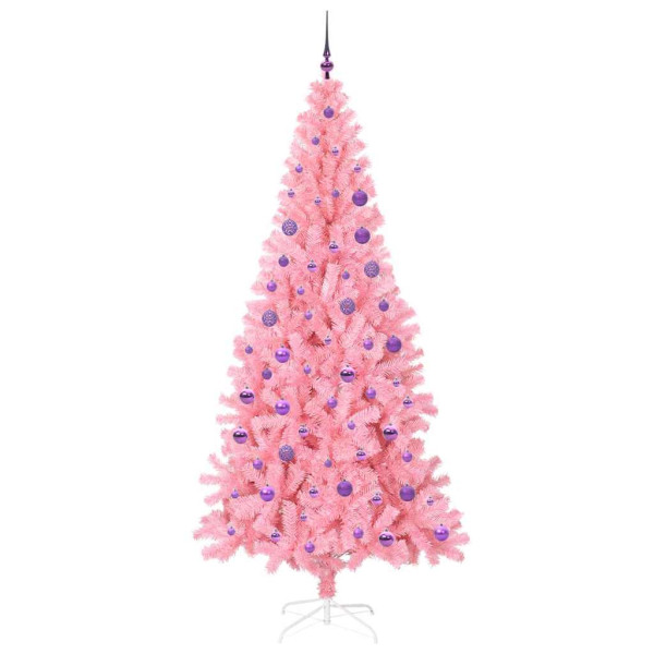 Árbol de Navidad con 300 LED con soporte Rosa 180 cm PVC M 4
