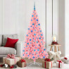 Árbol de Navidad con 300 LED con soporte Rosa 180 cm PVC 1