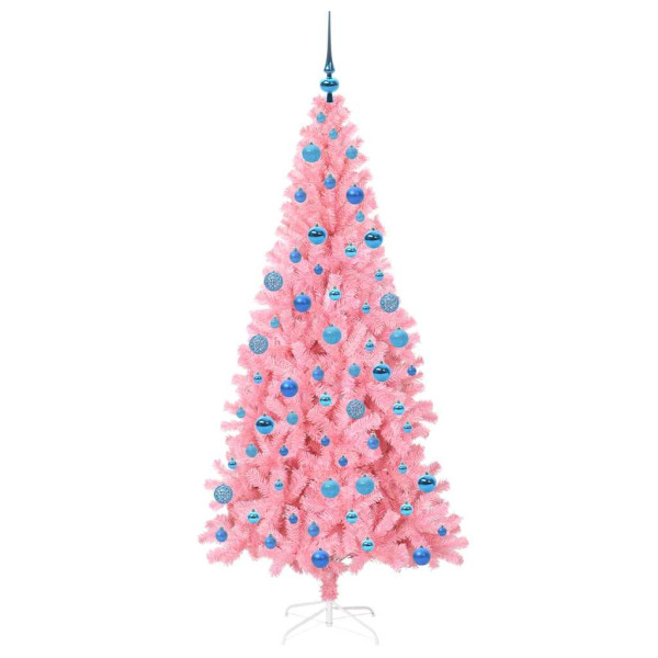 Árbol de Navidad con 300 LED con soporte Rosa 180 cm PVC M 4