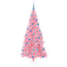 Árbol de Navidad con 300 LED con soporte Rosa 180 cm PVC 4