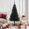 Árbol de Navidad con 150 LED con soporte Negro 150 cm PVC 1