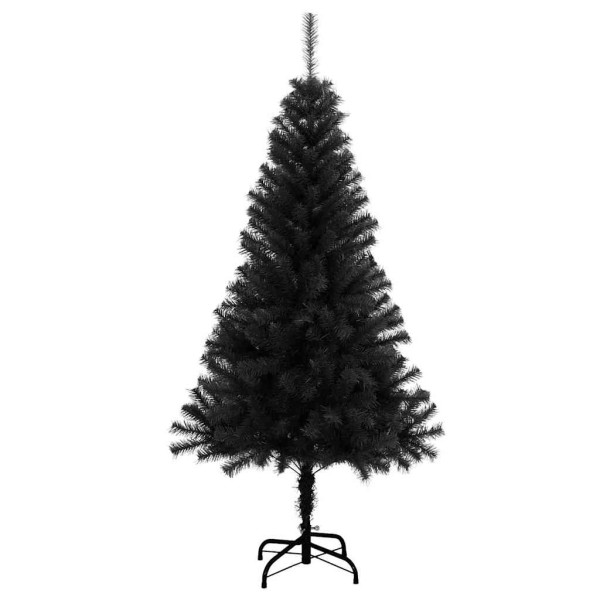 Árbol de Navidad con 150 LED con soporte Negro 150 cm PVC M 4