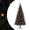 Árbol de Navidad con 300 LED con soporte Negro 180 cm PVC 2