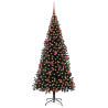 Árbol de Navidad con 300 LED con soporte Negro 180 cm PVC 3