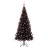 Árbol de Navidad con 300 LED con soporte Negro 180 cm PVC 4