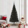 Árbol de Navidad con 300 LED con soporte Negro 180 cm PVC 1