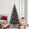 Árbol de Navidad con 300 LED con soporte Negro 180 cm PVC 1