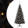 Árbol de Navidad con 300 LED con soporte Negro 180 cm PVC 2