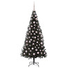 Árbol de Navidad con 300 LED con soporte Negro 180 cm PVC 3