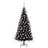 Árbol de Navidad con 300 LED con soporte Negro 180 cm PVC 4