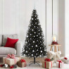 Árbol de Navidad con 300 LED con soporte Negro 180 cm PVC 1