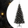 Árbol de Navidad con 300 LED con soporte Negro 180 cm PVC 2