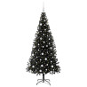 Árbol de Navidad con 300 LED con soporte Negro 180 cm PVC 3