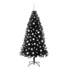 Árbol de Navidad con 300 LED con soporte Negro 180 cm PVC 4