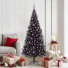 Árbol de Navidad con 300 LED con soporte Negro 180 cm PVC 1