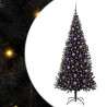 Árbol de Navidad con 300 LED con soporte Negro 180 cm PVC 2