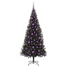Árbol de Navidad con 300 LED con soporte Negro 180 cm PVC 3