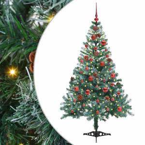 Árbol de Navidad artificial Verde 150 cm PVC y acero H
