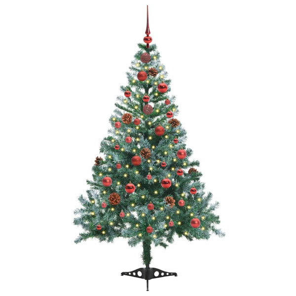 Árbol de Navidad artificial Verde 150 cm PVC y acero M 3
