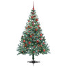 Árbol de Navidad artificial Verde 150 cm PVC y acero 3
