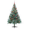 Árbol de Navidad artificial Verde 150 cm PVC y acero 4