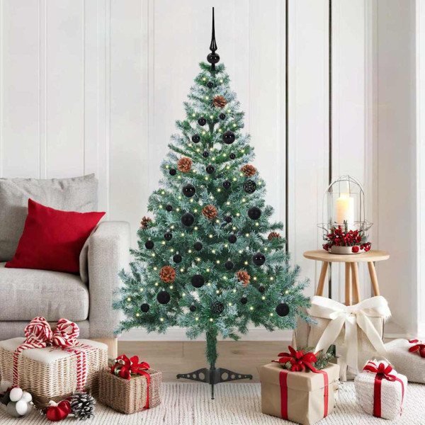 Árbol de Navidad artificial Verde 150 cm PVC y acero D