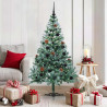 Árbol de Navidad artificial Verde 150 cm PVC y acero 1
