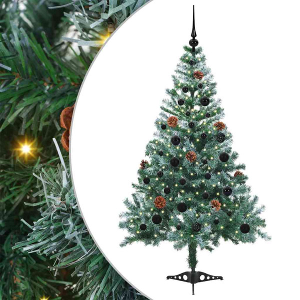 Árbol de Navidad artificial Verde 150 cm PVC y acero M 2