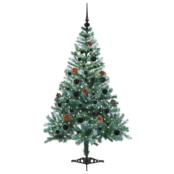 Árbol de Navidad artificial Verde 150 cm PVC y acero M 3