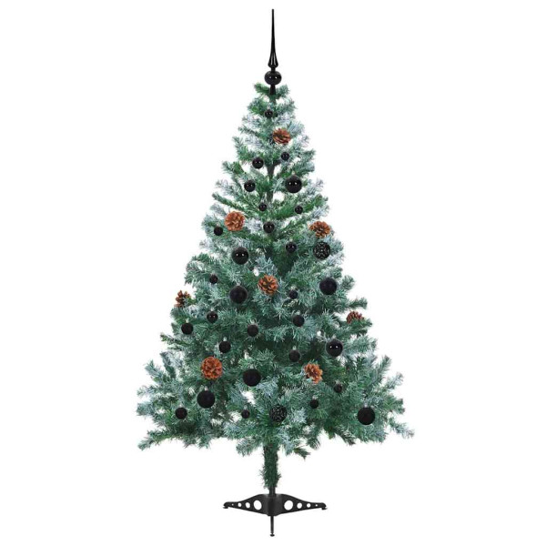 Árbol de Navidad artificial Verde 150 cm PVC y acero M 4